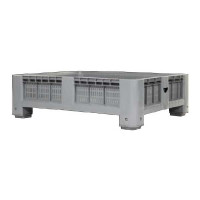 Ventilated pallet box in polypropylene 1200x1000x360 mm - 4 feet